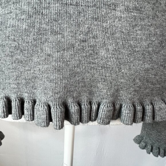 Buffalo David Bitton Mock Neck Sweater with Ruffle Trim size L - Picture 2 of 10